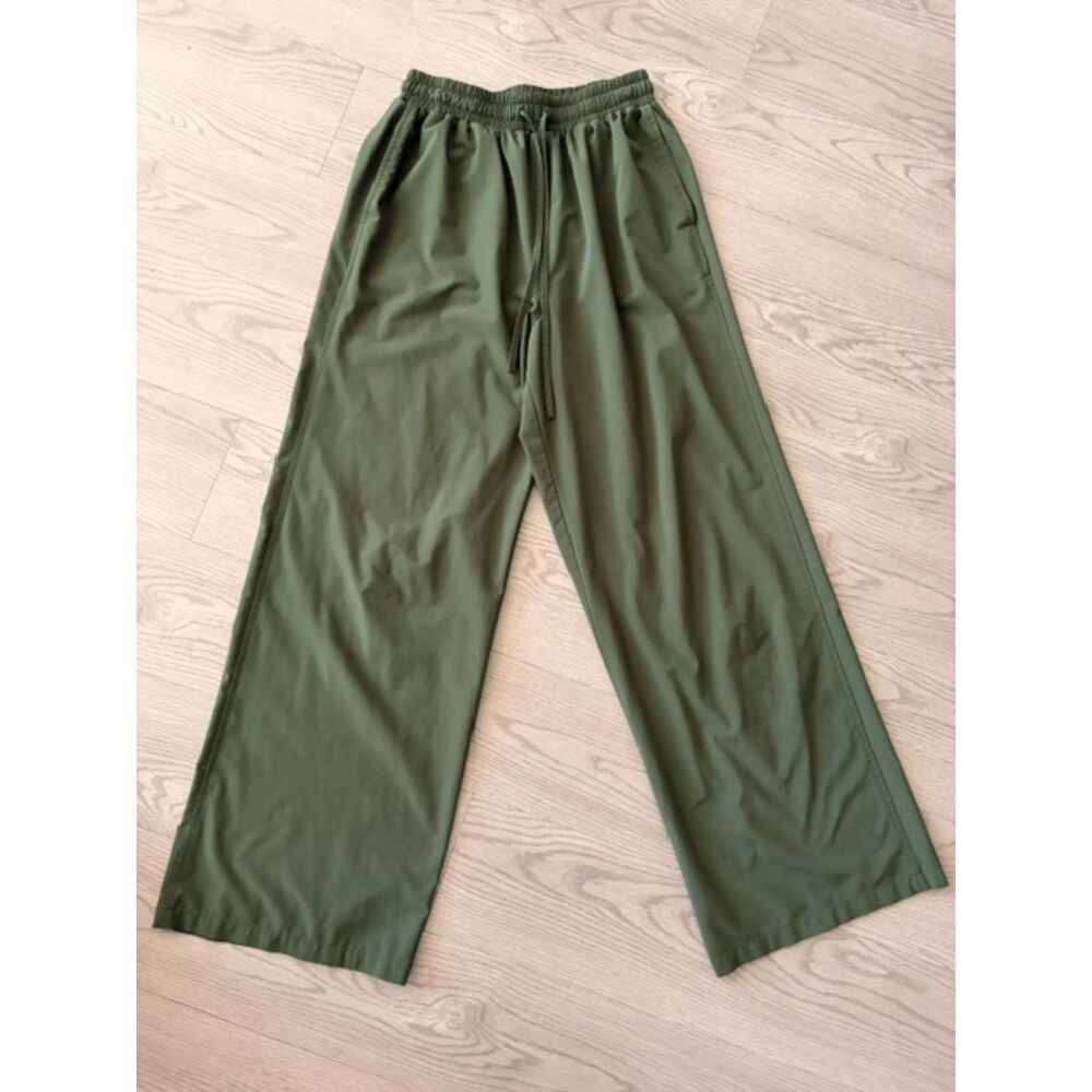 Girlfriend Collective High Rise Wide Leg Track Pants - Size S